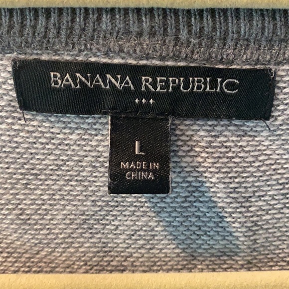 Men’s Heathered gray pattern sweater - Picture 2 of 3